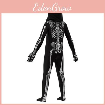 Dziecięce Horrorowe Jednoczęściowe Rajstopy Szkielet na Halloween i do Zabawy w Cosplay