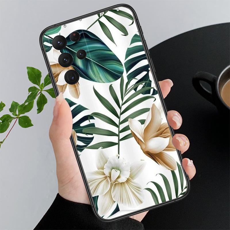 Palm Tree Leaves Phone Case For Samsung A52S A21S A33 A23 A13 A14 A32 A52 A53 A54 A51 A71 M51