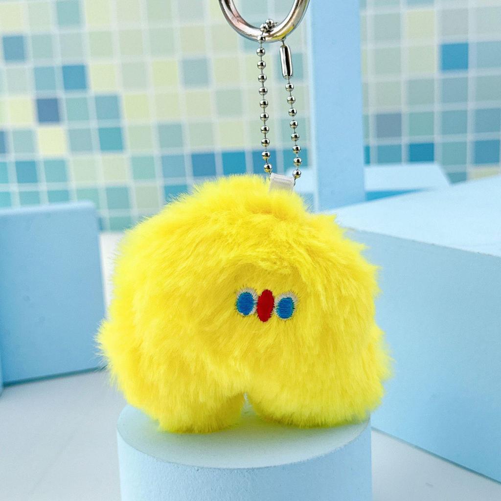 Cute Plush Doll Keychain Pendant - Pink, Clumsy Style