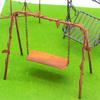 Puppenhaus Miniatur Feengarten Gartengeräte Mini Rostige Eisen Schaufeln Hacke Mistgabel Mikrolandschaft Metallzaun Schaukel Deko Zubehör