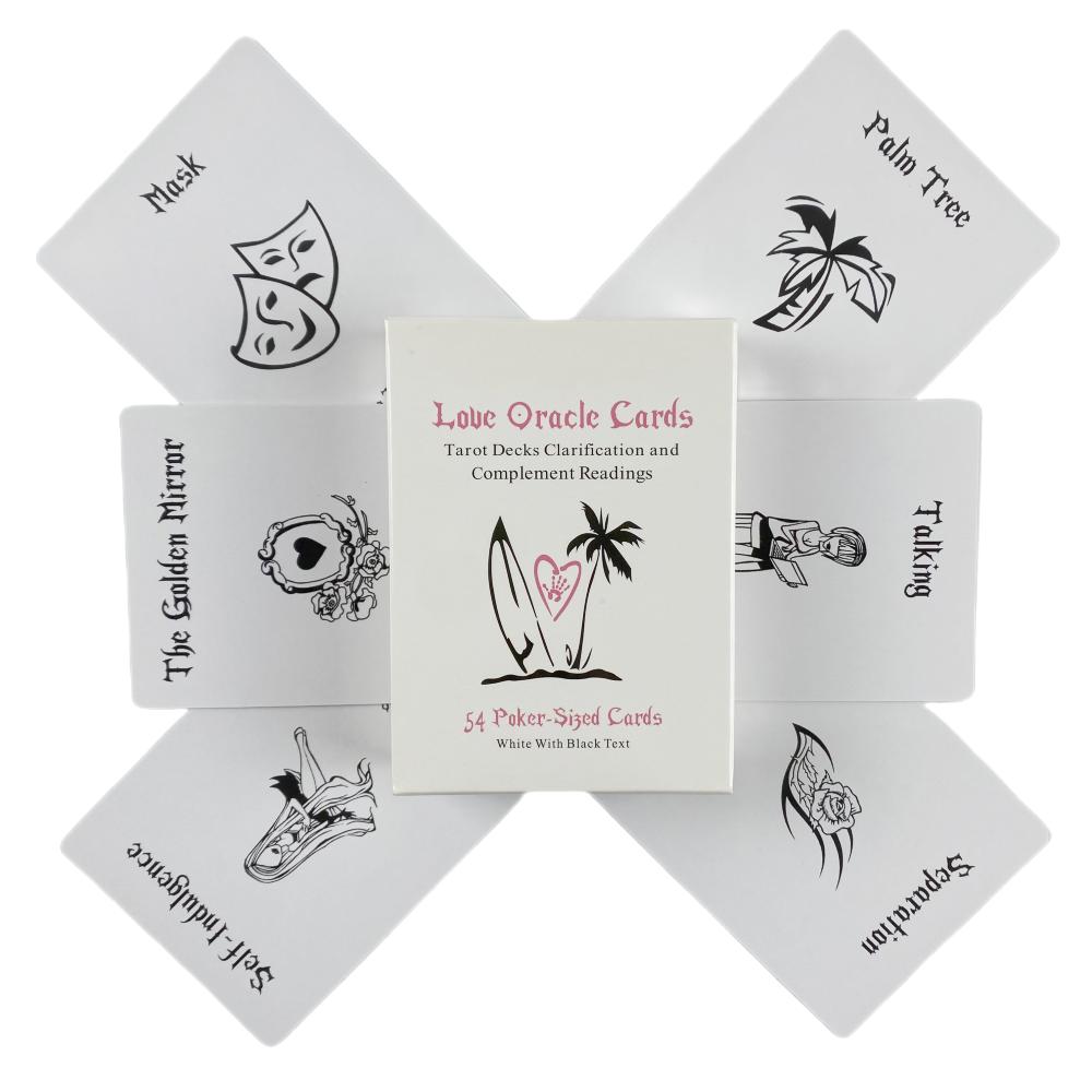 White Love Oracle A 54-Card Board Deck