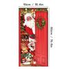 Wrinkle Resistant Polyester Christmas Door Cover Holiday Door Backdrop