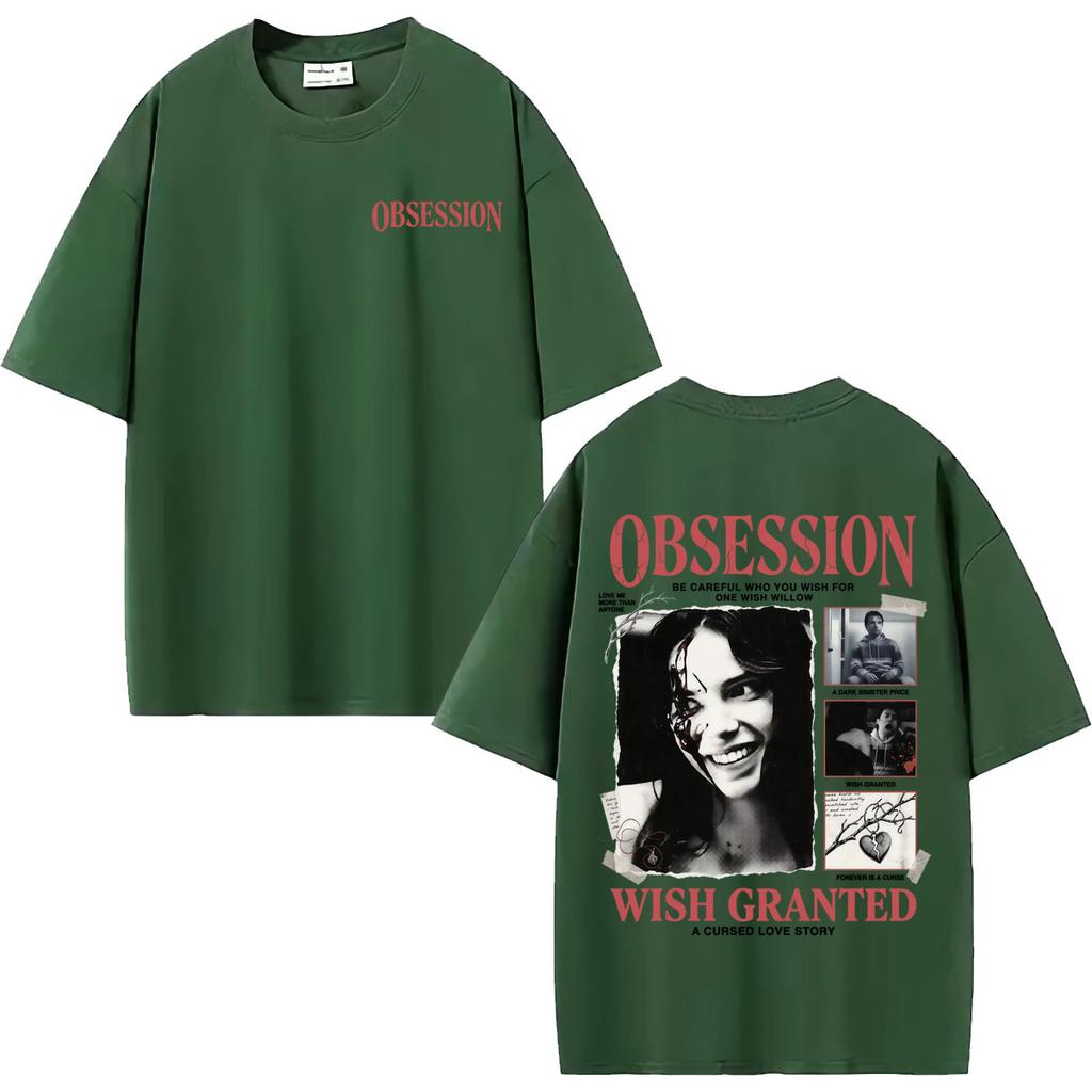 Obsession Horror 2026 Movie Tshirts Hot Sale One Wish Willow Graphic T Shirts Unisexs Clothing Fashion Retro Short Sleeve T Shirt