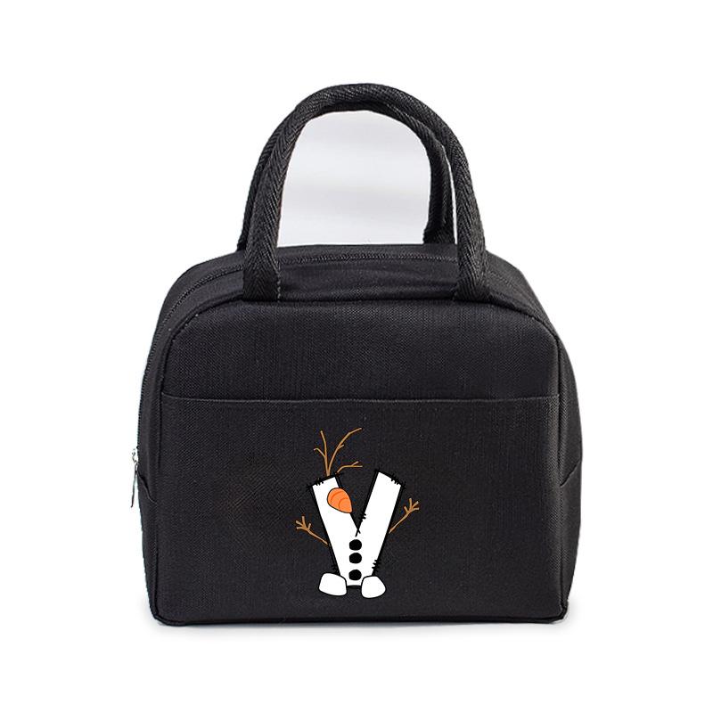 26 letter lunch box bag portable bento bag office worker student large lunch bag