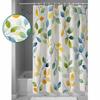 Eucalyptus Leaf Branch Shower Curtains Waterproof Bath Curtains Home Decor Modern Luxury Bathroom Curtain