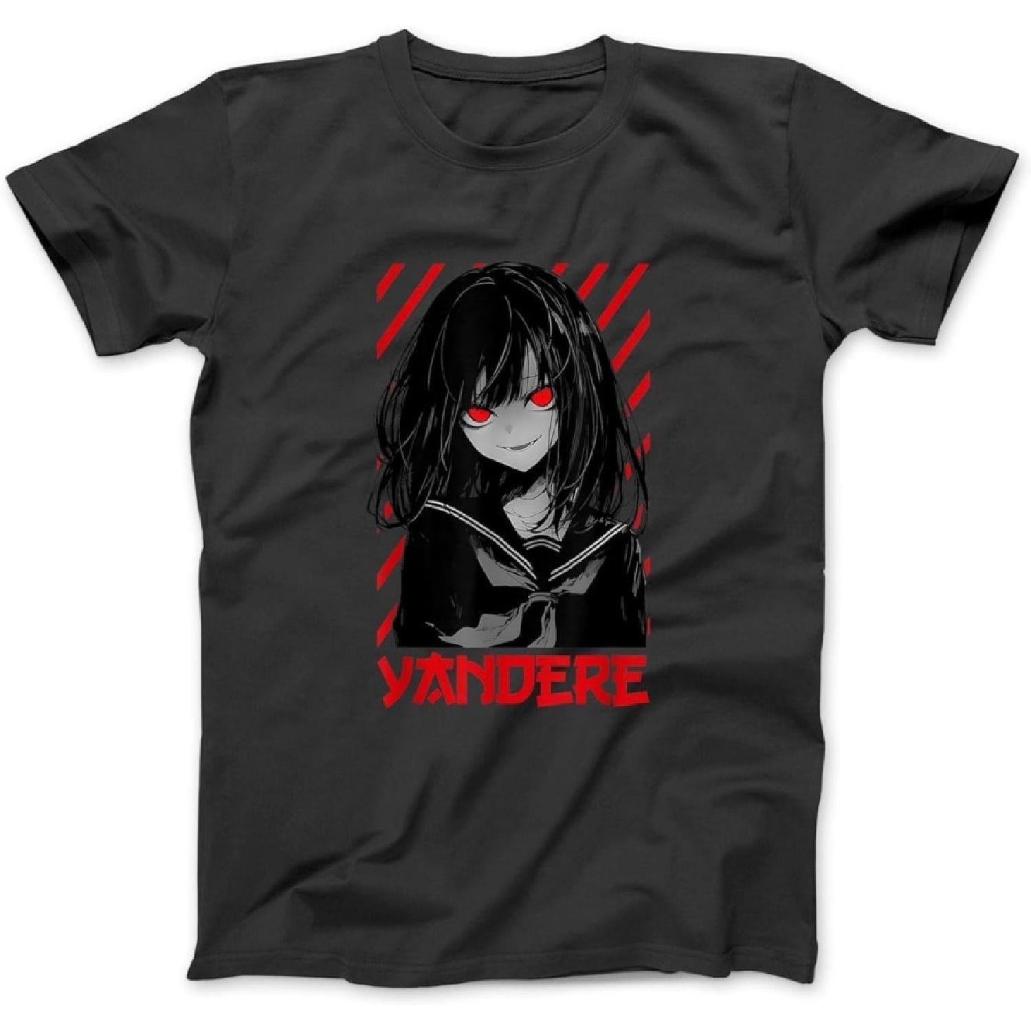 

Yandere Anime Girl Cute Emo Goth Otaku Anime Manga Lover T-Shirt Sweatshirt Hoodie for Men Women Kids Made in Canada Black XXXXXL різнокольоровий