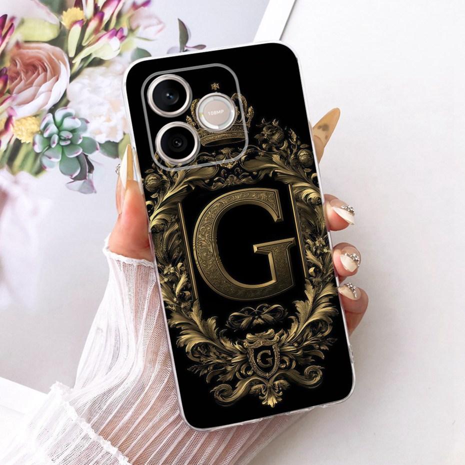 2026 Fashion Crown Letter Case For Honor 600 Lite 5G Soft Silicone TPU Back Covers For Honor600 600Lite Phone Cases