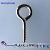 Zinc-Plated Eye Bolt with Ring and Self-Tapping Screws for Doors and Windows, Hook Sizes 3-10.