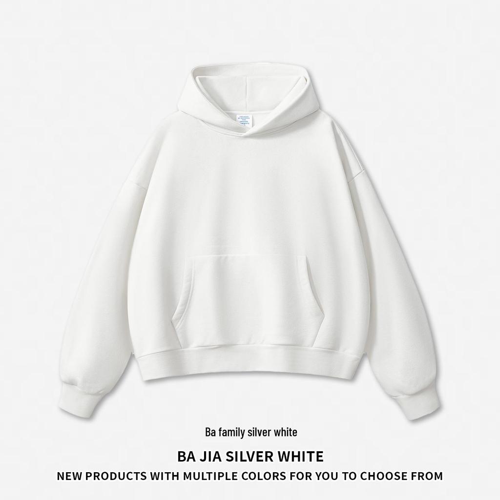 RS Men's American Style Fleece Hoodie | 500G Heavyweight Light Brushed Hooded Sweatshirt