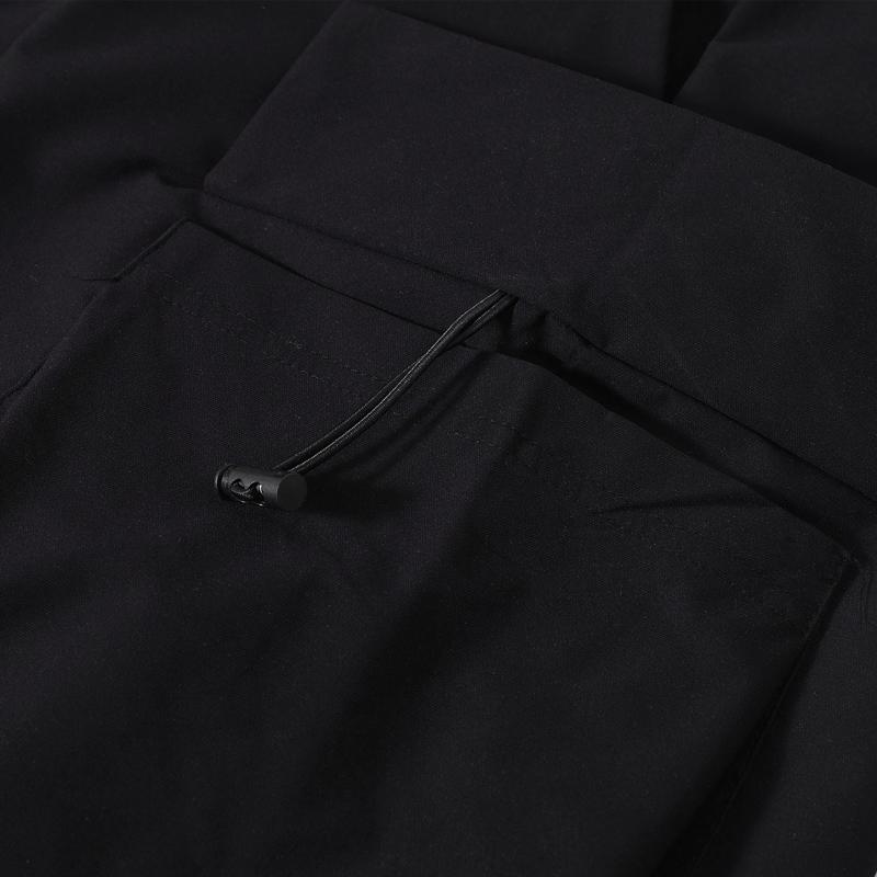 Nadměrná velikost 4XL-10XL Podzimní nadměrné černé cargo kalhoty pro muže Oblečení Vodotěsné Ležérní Elastický pas Dlouhé kalhoty