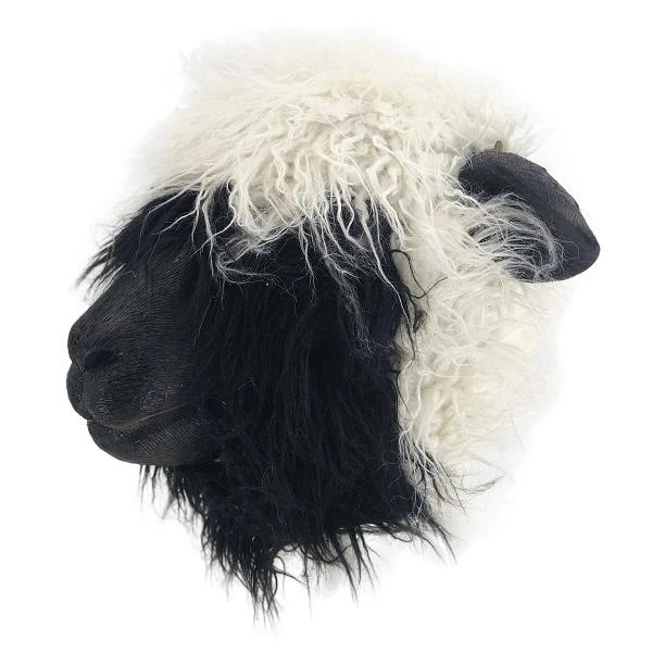 Realistic Animal Sheep Dress Up Over Head Size Mask For Party Halloween Costume