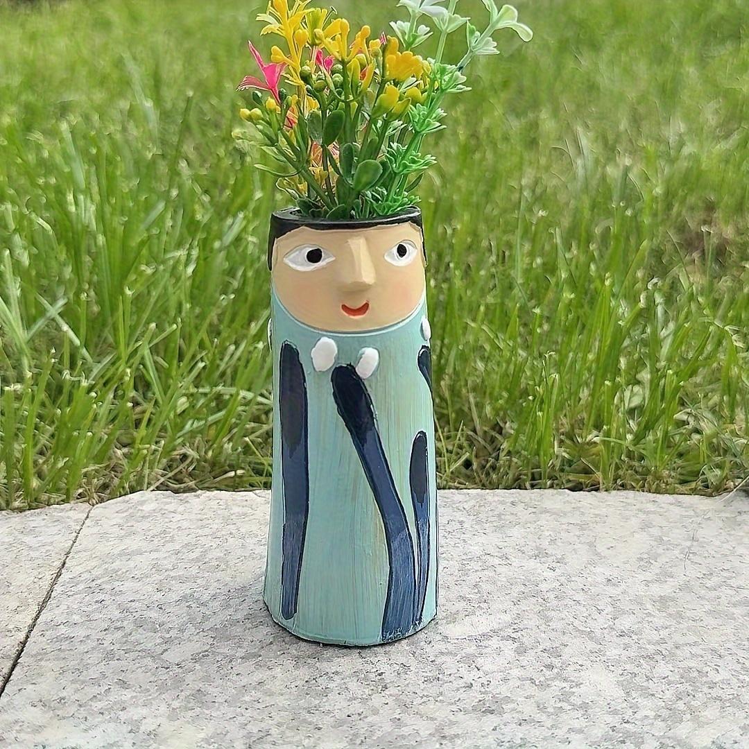 Handmade Resin Art Vase Bohemian Style Creative Home Decoration Ornament Flower Arrangement Pot Plant Container Accessories