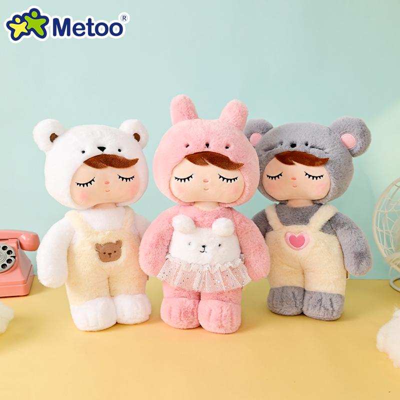Non-Toxic Metoo Angela Cute Fluffy Plush Doll12 Inchprincess Bear Rabbit Mouse Soft Stuffed Toys Baby Bedtime Toy Kids Birthday Gifts