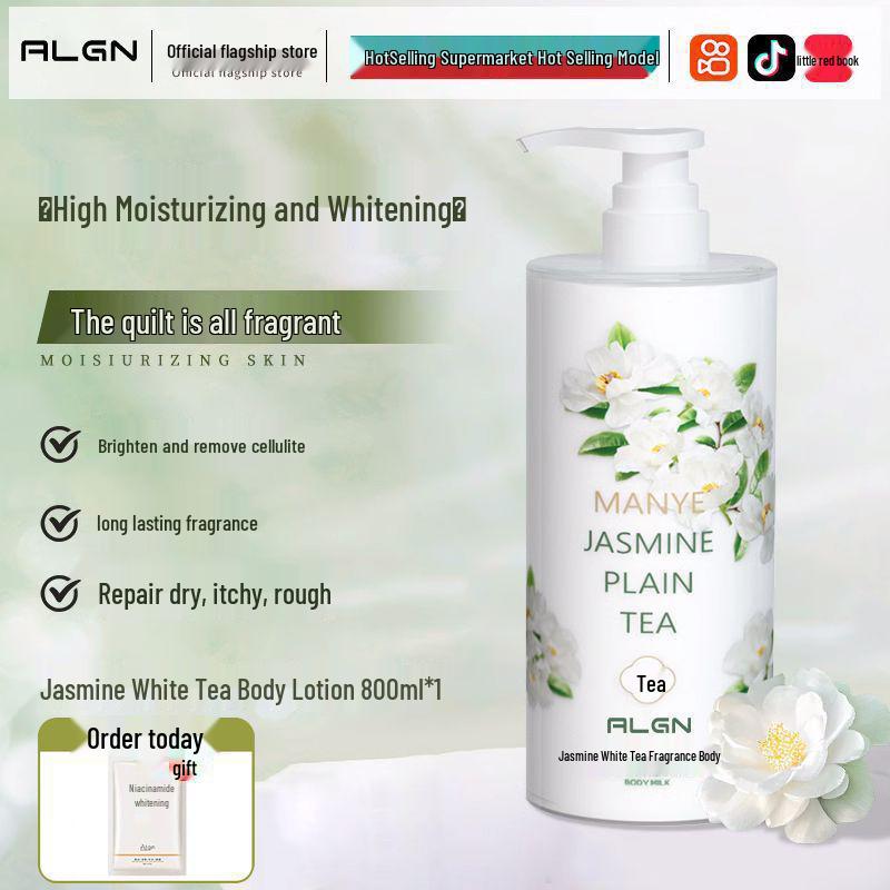 Jasmine White Tea Body Lotion - Moisturizes, Hydrates & Smooths Skin with Long-Lasting Fragrance
