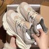 Retro platform shoes women's new spring small mesh showing small feet and increasing height casual sports shoes
