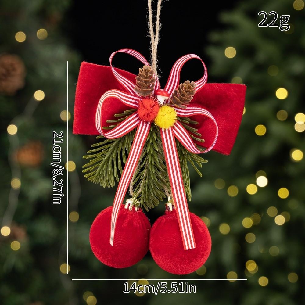 Wine Red Christmas Hanging Decoration Pine Needle Berry Ornament Christmas Tree Decoration