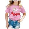 Fruit Cherry Print New Childrens Clothing  Style Childrens Shortsleeved Tshirt  Printed Round Neck Burst Girls Tshirt