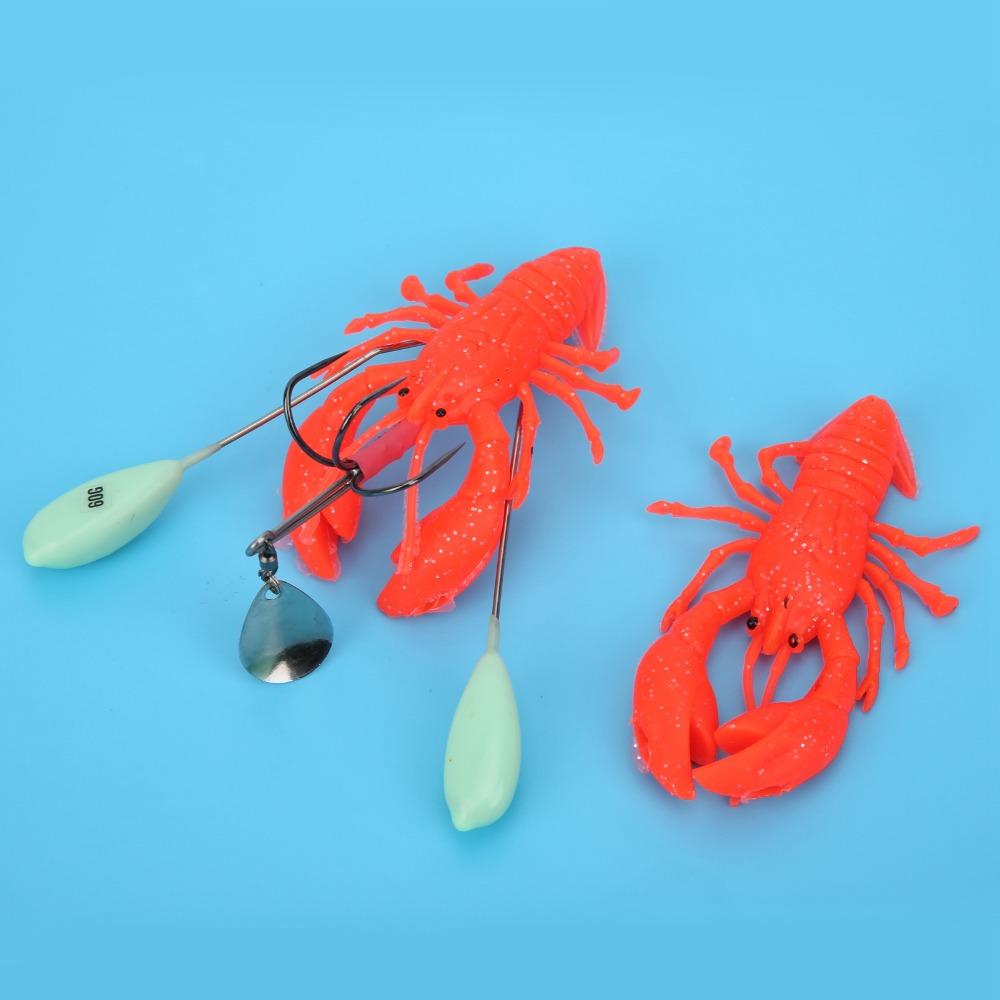 with Hook Artificial Lobster Lure 11.2cm 102g Fishing Lure Bait Deep Sea Trolling Bait  For Trout