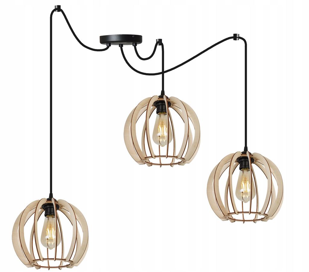 MODERN WOODEN LED CEILING HANGING LAMP