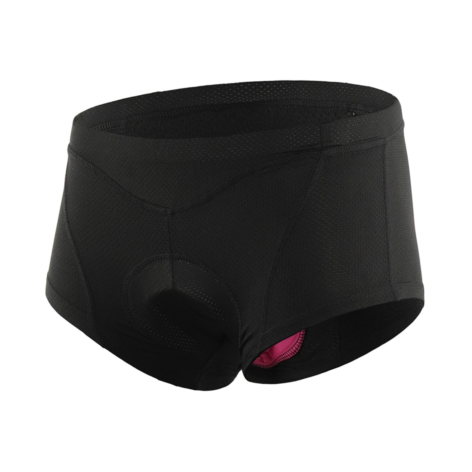 

Women Bike Underwear 3D Gel Padded Bicycle Briefs MTB Cycle Biking Underwear Shorts M чёрный