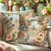 Magpie Flower Pattern Home Decor Pillowcase Bedroom Living Room Sofa Decoration Polyester Cushion Cover With Zipper