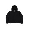 Fila Solid Color Zip-Up Hooded Long Sleeve Jacket Unisex Jackets Black FS2DJF4102M-BLK