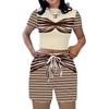 1116 new European and American casual fashion trend high-quality short-sleeved T-shirt shorts set