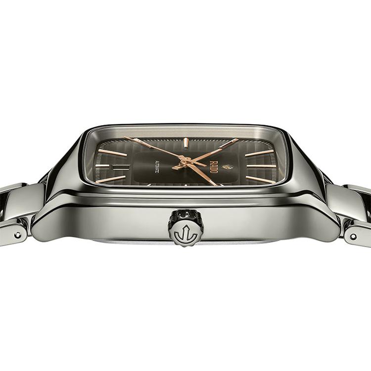 RADO radar true self series automatic mechanical movement plasma ceramic machinery simple business men's watch Swiss watch gray dial R27077102