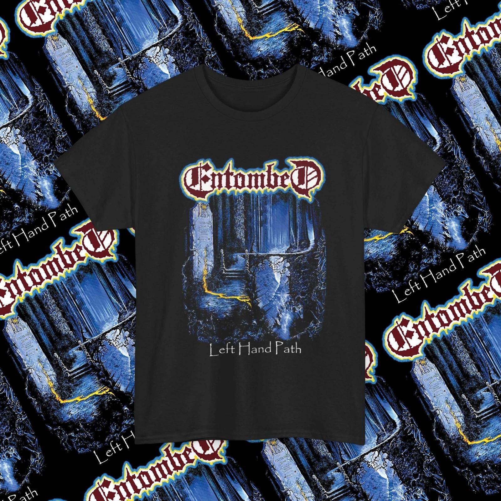 Entombed “Left Hand Path” Death Metal Band T-Shirt, Swedish Death Metal Shirt S
