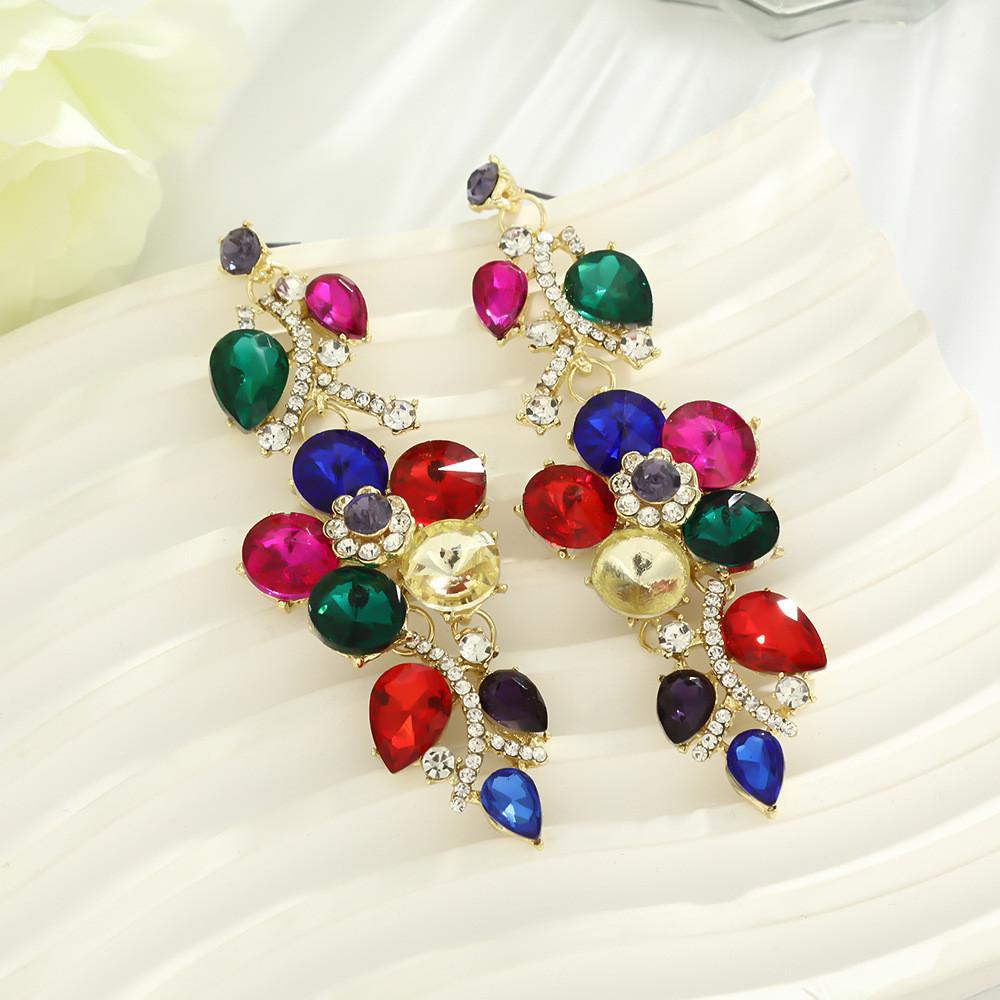 

Alloy Leaf Pendant Earrings With Long Tassels For Women