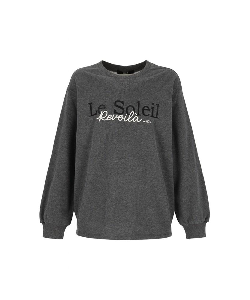 Свитшот с полудлинным рукавом и надписью Visit In New York (Vzblt20) Dk-Grey(36)/055