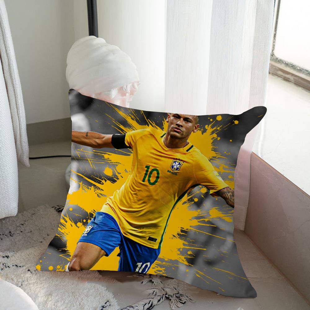 Football N-Neymar Personalized Pillow Cover Kids Bedroom Wild Party Decor Pillowcase Kid Birthday Shower Gift
