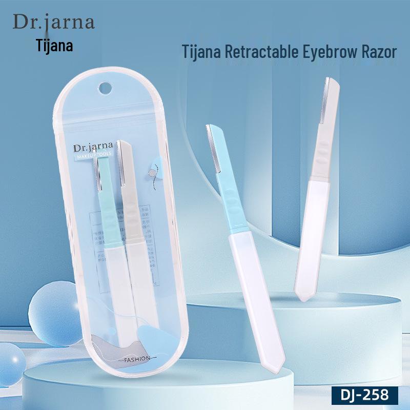 

Tijiana DJ-258: 2-Piece Retractable, Safe, Sharp Eyebrow Razor for Beginners