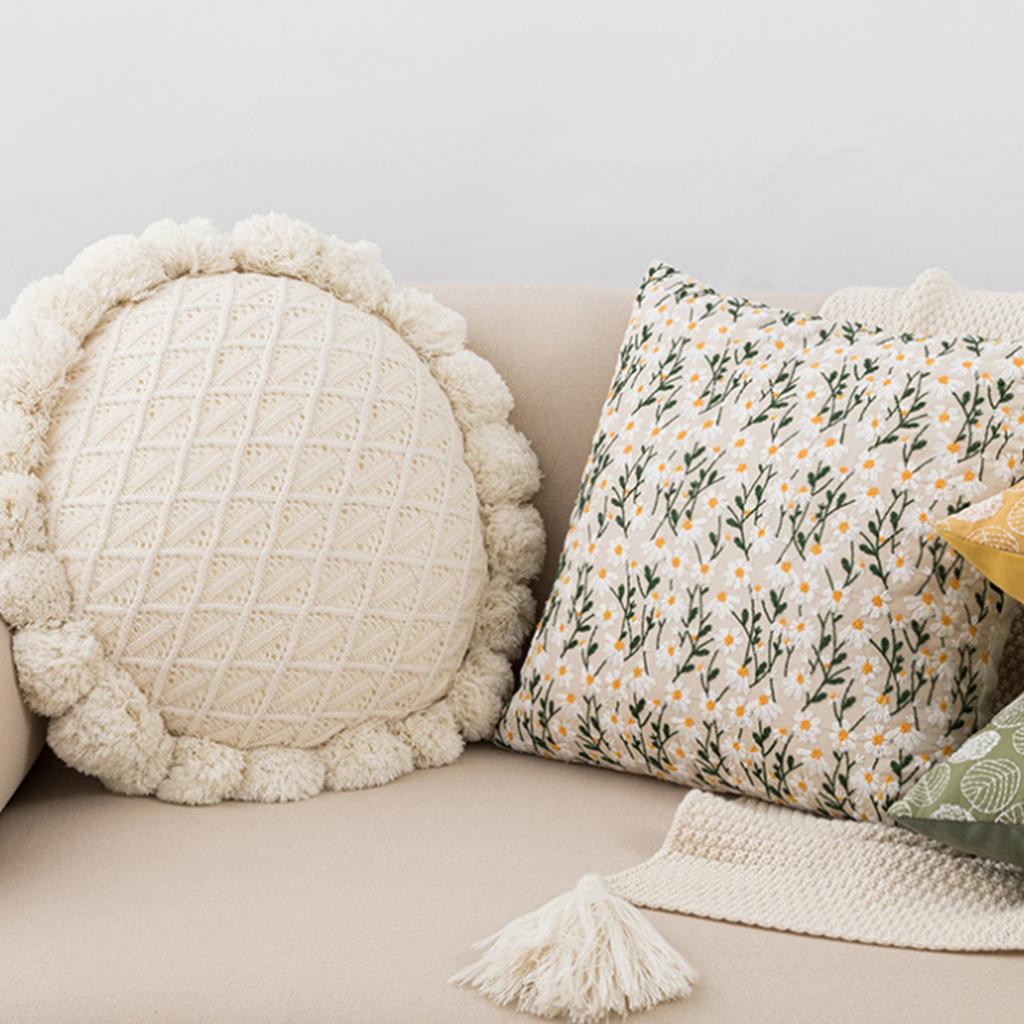 Pillow Case Soft Machine Washable Elegant Throw Pillow Cover for Bedroom Living Room