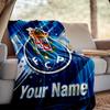 Custom Name Fc Porto Crest Design Throw Blanket - Perfect for Couch, Bed, Office, and outdoor Travel - Ideal Gift for Christmas & Holidays