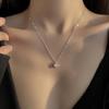 Collier Pendentif Diamant Unique Minimaliste Japonais et Coréen 2021 pour Femmes