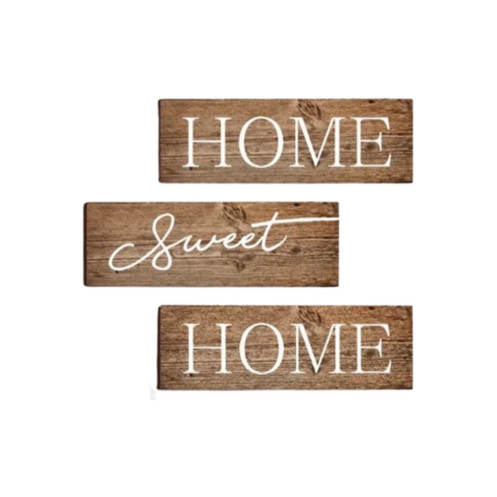 

Чувство возвращения Деревянное настенное украшение в деревенском стиле Подвесная доска с английской буквой Свадьба 3pcs/set