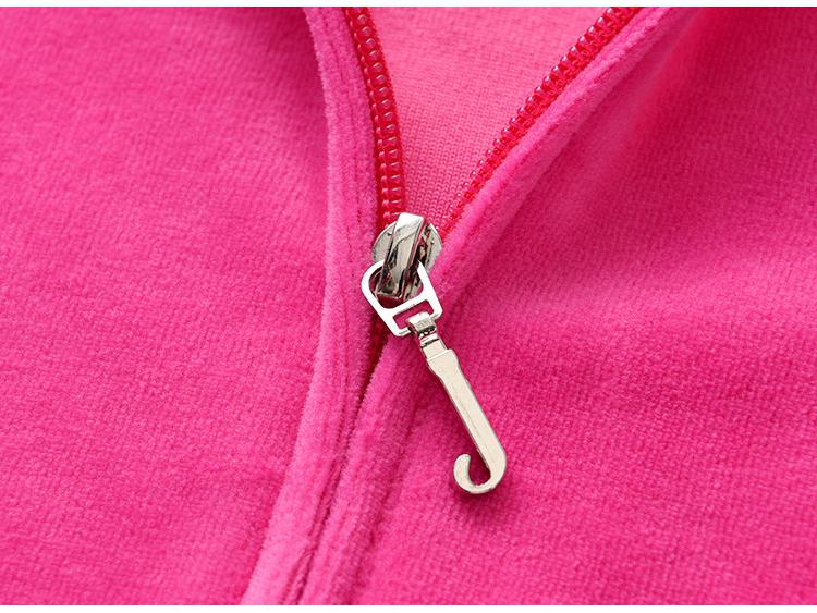 Europäischer & Amerikanischer Samt-Hoodie & Hose mit geradem Bein für Mädchen - Zweiteilige Freizeit-Sportbekleidung