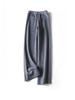 Women's Super Warm Wool Blend Flannel Pants: Double-Faced, Thickened, Straight-Leg for Autumn and Winter.