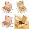 New Wooden Essential Oil Storage Box 12/15/16/25 Slots Durable Essential Oil Carry Case Aromatherapy Container Home Use