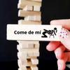 48PCS Block Tower Game Couple Activities Date Night Ideas Valentine Tumbling Tower Stacking Blocks Game For Spanish Version