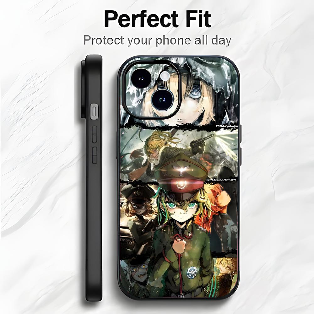 Anime S-Saga of Tanya the Evil Handyhülle Handyhülle Weiche Verpackung Leicht Für iPhone17 16 15 14 13ProMax