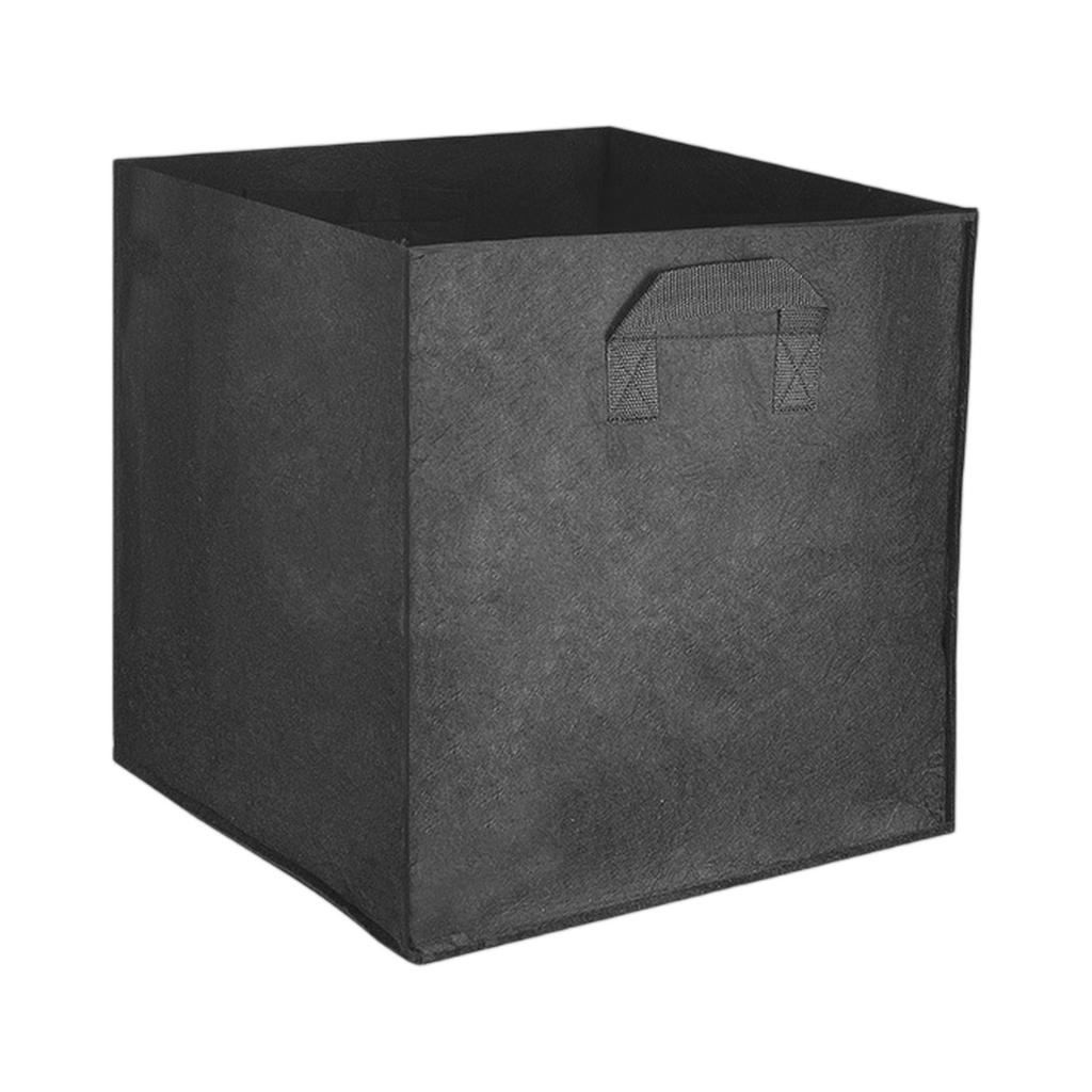 3PC Breathable Plant Bags Gardening Square with Handles Grow Bags for Outdoor and Home Garden 30x30x30cm Plant Containers