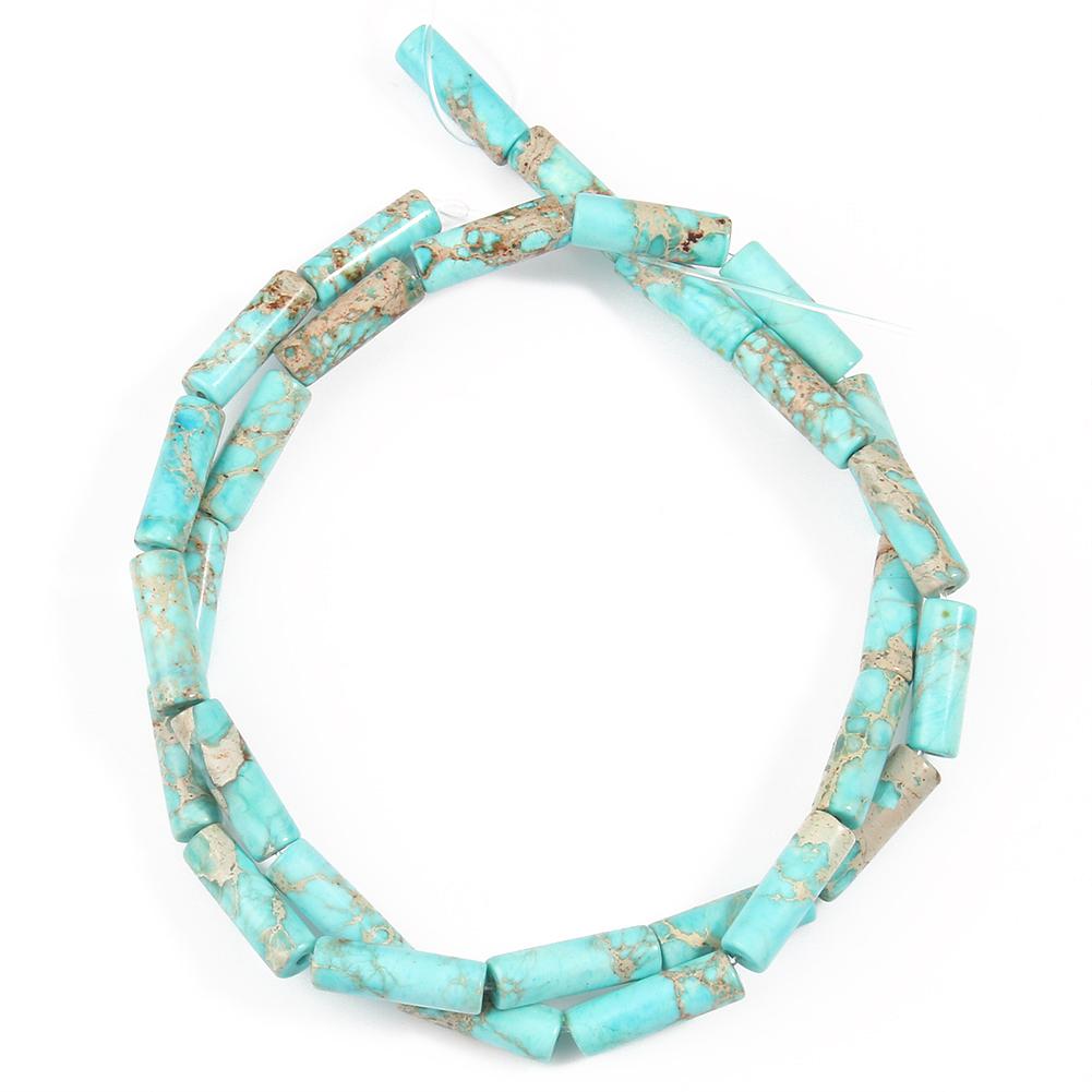 Намистини з природного осаду і яшми, імперська трубка, форма колони, вільні розпірні намистини для виготовлення ювелірних виробів 15 дюймів