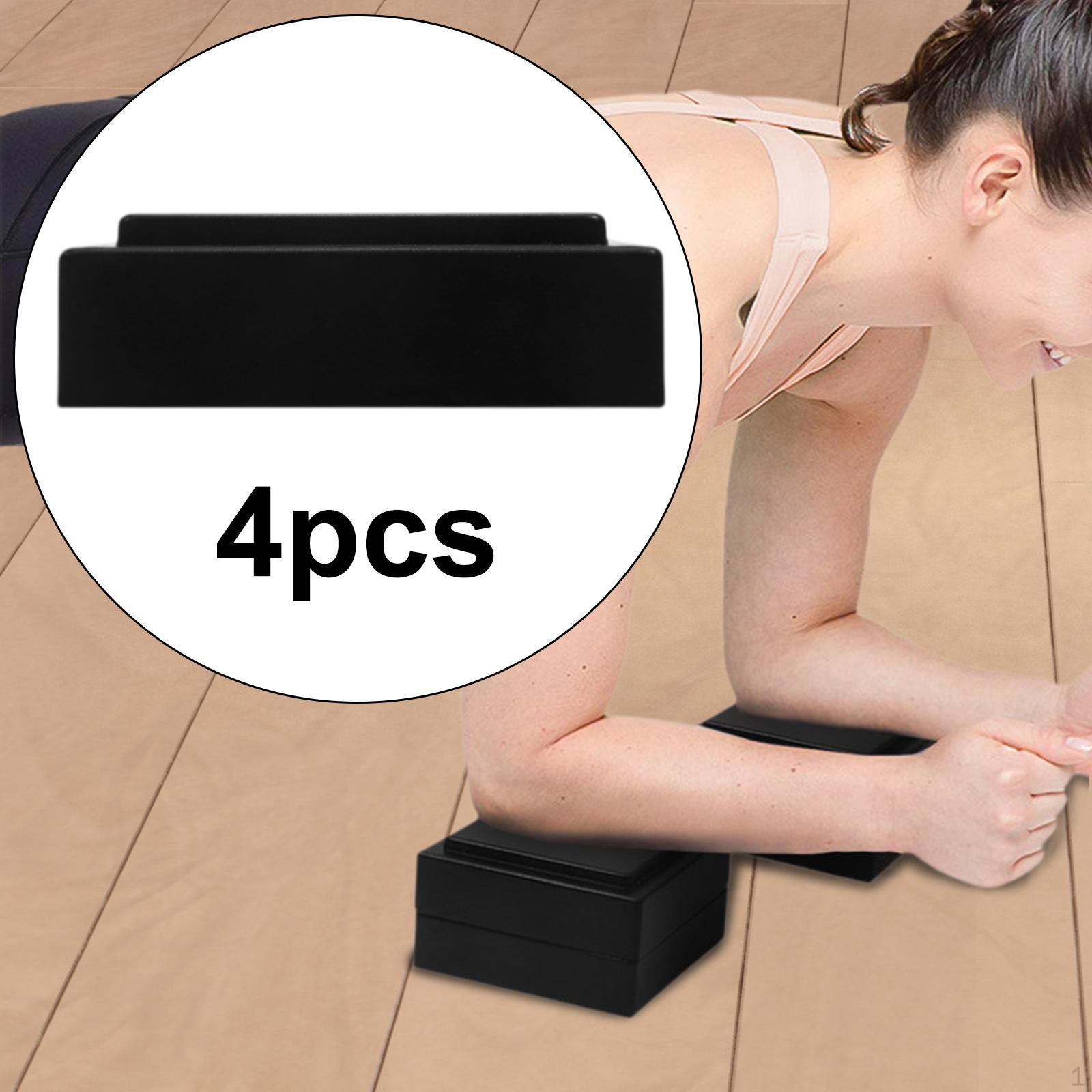 

4x Yoga Blocks Elbow Mat Cushion Kneeling Pads Props for Fitness Traveling Stretching