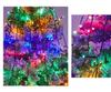 LED Round Tree Topper: Low-Voltage Waterfall Hanging Lights for Christmas Tree