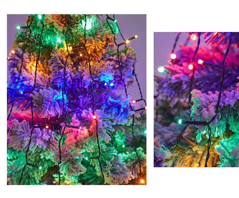 LED Round Tree Topper: Low-Voltage Waterfall Hanging Lights for Christmas Tree
