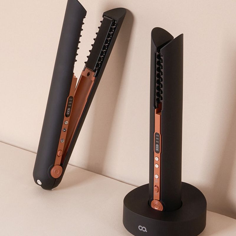 OA Oa The Velvet Cordless Godegi Mini Portable Forehead Curler The Velvet Cordless Curling Iron H0189