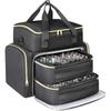 Große Nagellack-Organizer-Tasche mit Schultergurt, Hand-Nagelpflege-Kit-Tasche, 96 Fächer, Kosmetiktasche
