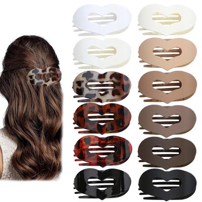 Robuste grenzüberschreitende Liebes-Entenschnabelklemme für Hochsteckfrisuren - Elegantes Damen-Haaraccessoire